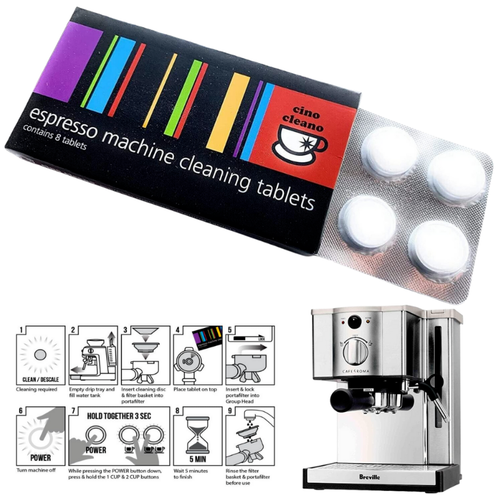 Cino Cleano Coffee Machine Cleaning Tablets Espresso Machine Cleaner 8/16/24/32 - Picture 10 of 12