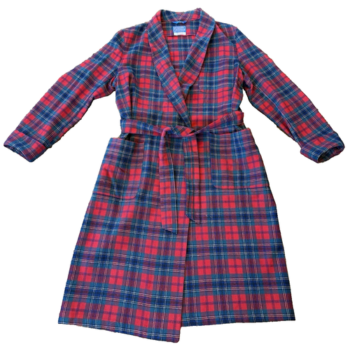 Vintage Pendleton Robe Mens 100% virgin Wool Medium Red Plaid Vintage USA MacLea