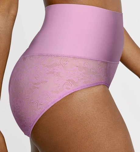 MAIDENFORM Cool Comfort Tame Your Tummy Lilac Lace Brief Control Panty Womens XL - Picture 2 of 6