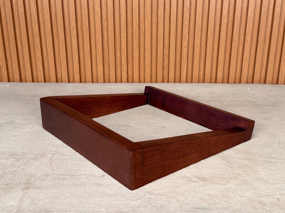 Walnut Wood Speaker Stands (Pair)– Fits 12" speakers – Natural Solid Walnut - Image 3 of 4