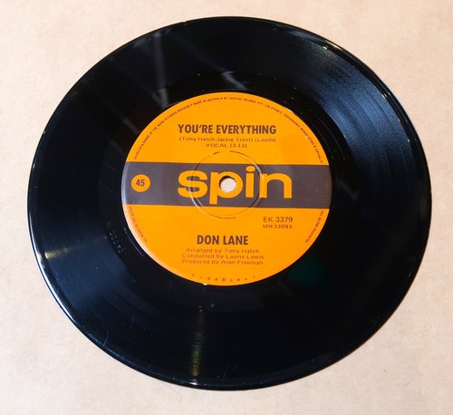 DON LANE "YOU'RE EVERYTHING" - SPIN 7" 45 RPM EK-3379 - 第 5/6 張圖片