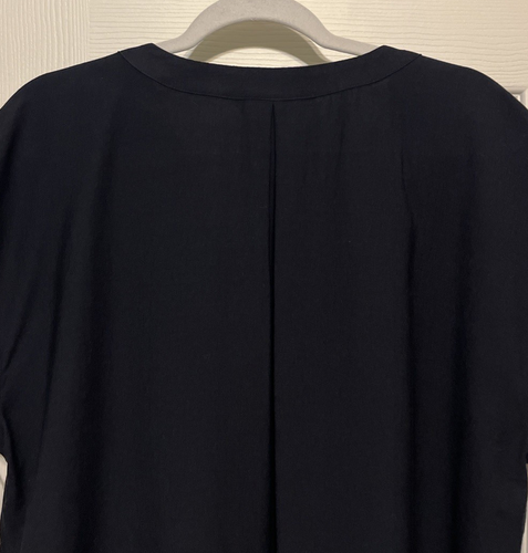 Simply Vera Vera Wang Black Womens Oversized V-Neck Top Size XL NWT - Picture 10 of 10