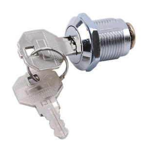 Cam Lock for Cabinet Door Mailbox Cupboard Locker 16mm 20mm 25mm 2 Keys NEW
