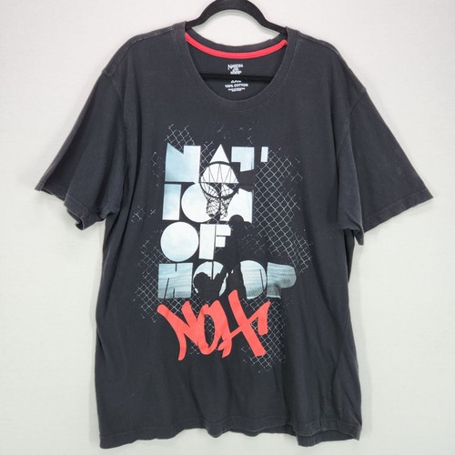 Nation of Hoop Tshirt Mens 2XL Black Graphic Tee Basketball Urban Graffiti - Picture 1 of 14