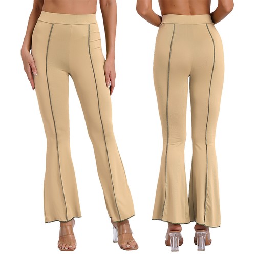 Damen Glockenhose Chacha Clubwear Jazz Schlaghose Party Latein - Bild 30 von 44