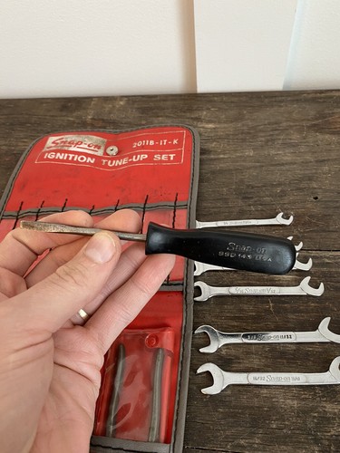 Vintage Snap-On 2011B-IT-K Ignition Tune-Up Kit Set w/ C-111B Kit Bag FREE SHIP - Picture 7 of 10