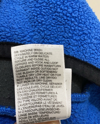 The North Face Fleece Jacket Size 6 Blue / Black T201 - Picture 7 of 8