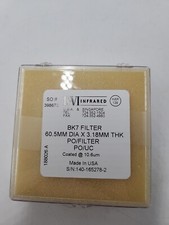 IIVI Infrared BK7 Filter 60.50mmDIA 3.18mmTHK PO/FILTER Coated @ 10.6um
