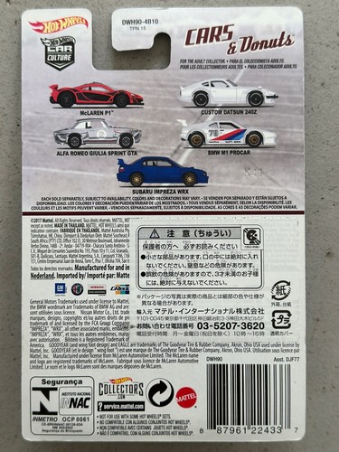 2017 Hot Wheels Cars and Donuts McLAREN P1 Car Culture Real Riders - Picture 3 of 3