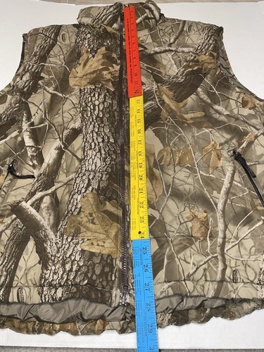 Guide Series Men’s Hunting Real Tree Hardwoods Camo Puffer Vest Size XL - Picture 14 of 16