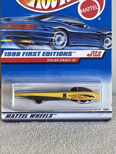 VINTAGE HOT WHEELS SOLAR EAGLE III #650 1998 FIRST EDITIONS 23/40 NIP - Picture 2 of 7