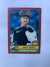 2025 Topps Heritage Joey Bart #449 Red Border SSP Pirates 