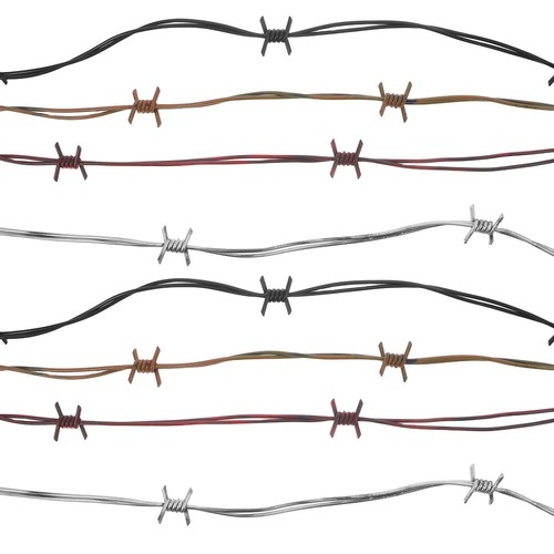 4 Pcs Simulation Wire Chain Fake Chains for Halloween Barbed Wires Decor