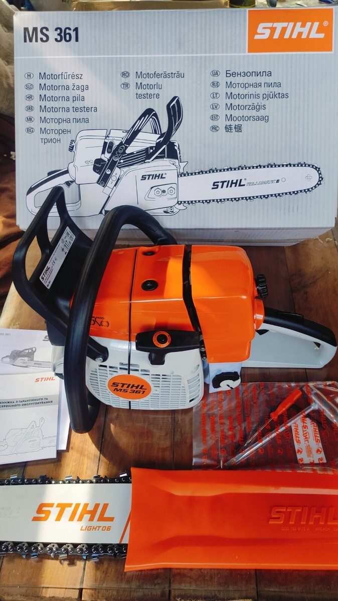 Stihl MS361 Chainsaw NEW PROFESSIONAL CHAINSAW with bar chain. eBay