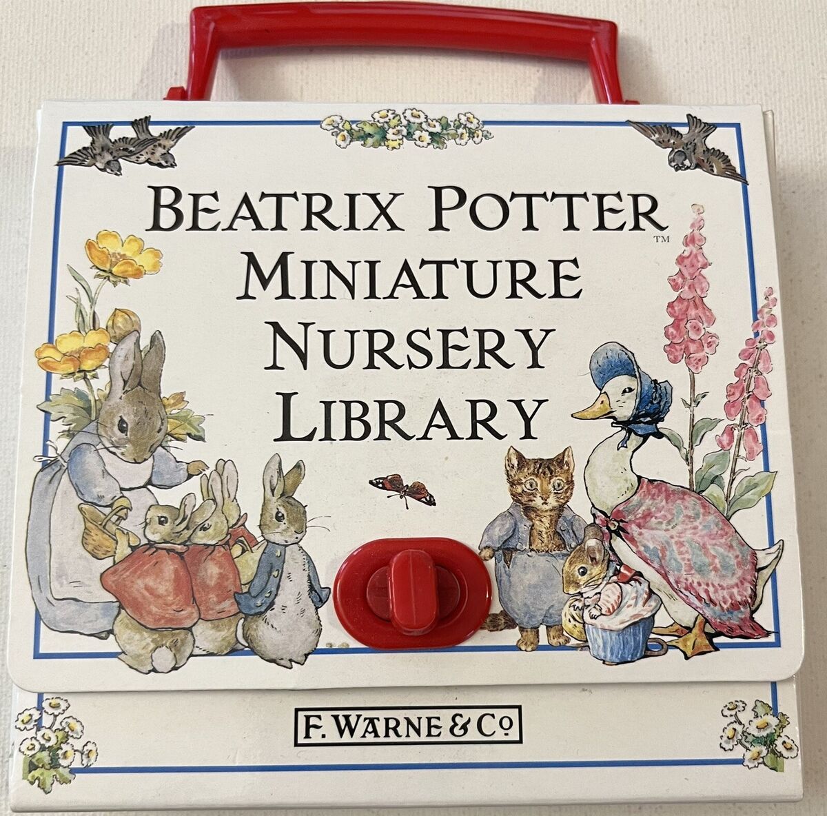 BEATRIX POTTER MINIATURE NURSERY LIBRARY 3 Books Boxed Set W