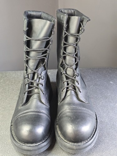 Addison Shoe Company Black Leather ANSI Z41 PT99 Steel Toe Boot size 4.5 R - Picture 2 of 5