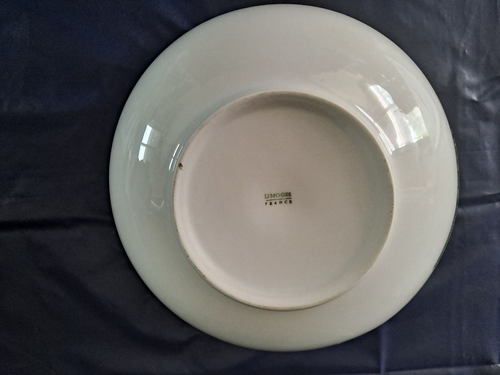 Saladier en céramique Limoges France rond blanc 23 cm de diamètre - Imagen 4 de 6