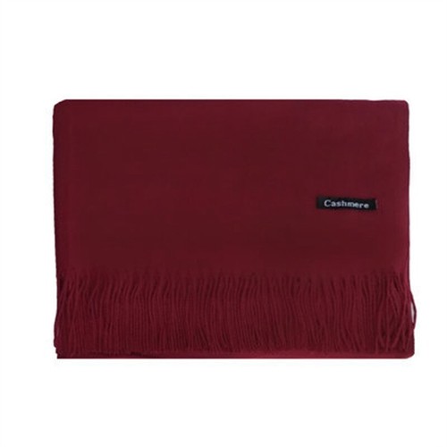 Autumn Outer Wear Winter Tassel Scarf Color Scarf New Solid Mid-Length Warm - Picture 30 of 33