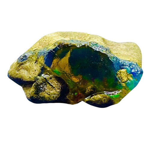Opale etiope naturale 65,85 cts grezzo 39x21 mm enorme pietra preziosa sfusa non trattata - Foto 11 di 11