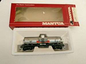 HO-scale-Mantua-Heavy-36-039-Tank-car-Johnson-Refining-tank-New-In-Box
