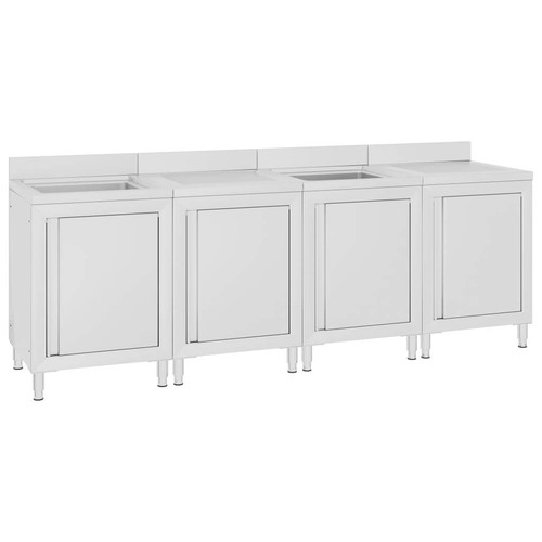 Gastro-Spülenunterschrank Edelstahl Spülbecken Gastrobecken Gastro Spültisch Neu - Bild 49 von 58