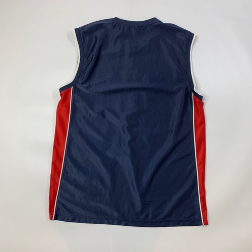 Vintage Fila Jersey Mens L Large Navy Red Patched Spell Out Logo Basketball - Picture 8 of 9