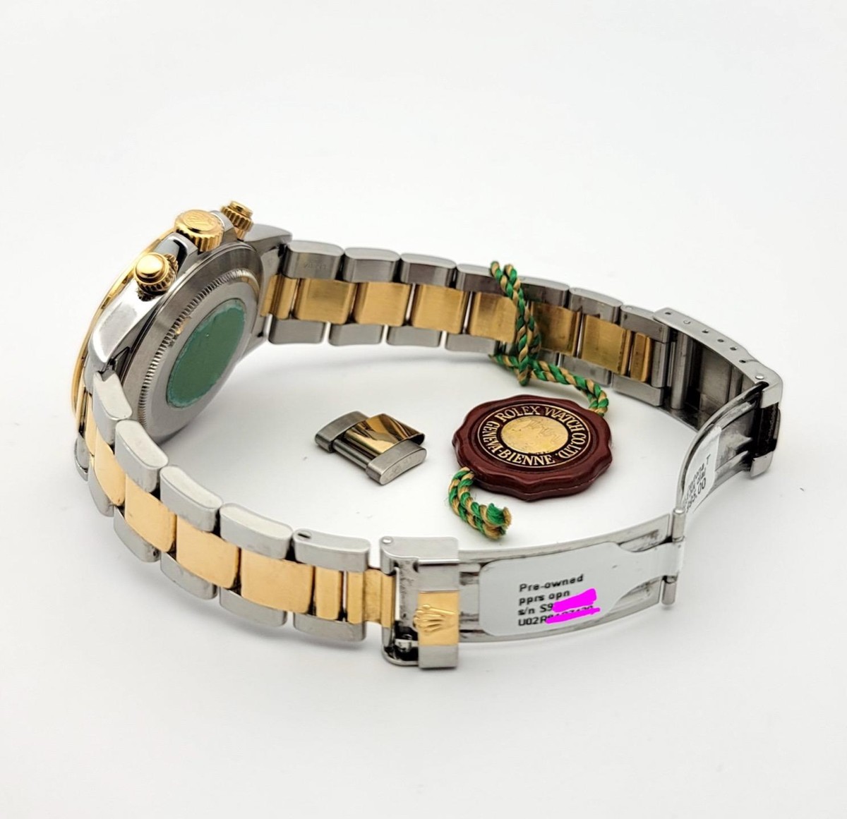 ROLEX DAYTONA ZENITH 16523 S-series OPEN PAPERS INVERTED 