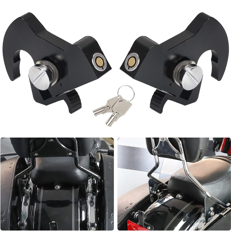 B Fit For 1984-24 Harley Sissy Bar Luggage Rack Quick Release
