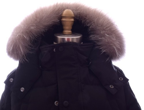 Moose Knuckles Canada Kids Size M Fox Fur Trim Down Parka Jacket Mint Cond - Picture 3 of 17