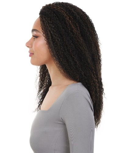 Media peluca para mujer Body Wave de 20" - Peluca rizada de cabello mixto sin piezas - Imagen 44 de 125