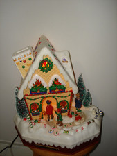 Vintage Holiday Creations Christmas Gingerbread House Animated Lighted Musical