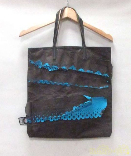 Pleats Please Wrinkled Tote Bag Brown Women's Bag