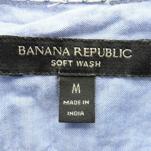 Banana Republic Shirt Mens Adult Size Medium Blue Long Sleeve Button Up Casual - Picture 3 of 8
