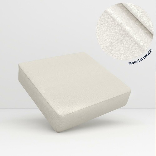 Pb045A Cushion Cover*Pearl White*Faux Leather synthetic Litchi Skin Sofa Seat - Picture 6 of 56