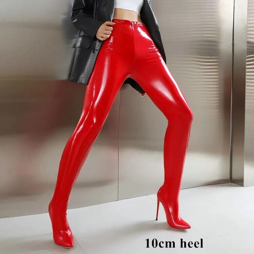 2025 fashion Trousers Boots Shoes Thin High Heels Black Boots Pants Shoes - Picture 11 of 32