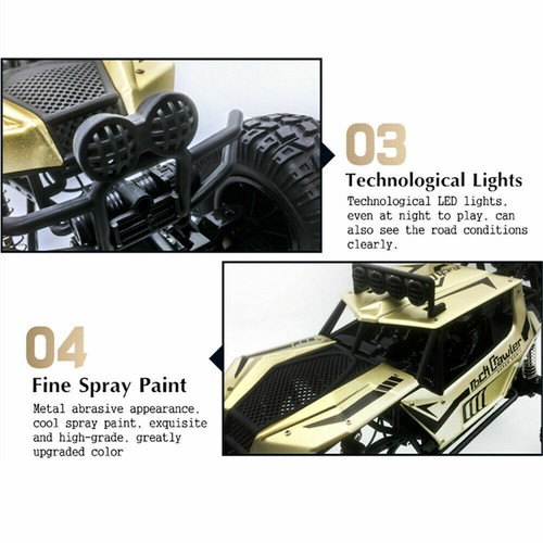 609E Big 1/8 2.4Ghz Electric RC 4WD Car Off Road Rock Crawler Monster Truck RTR - Picture 3 of 12