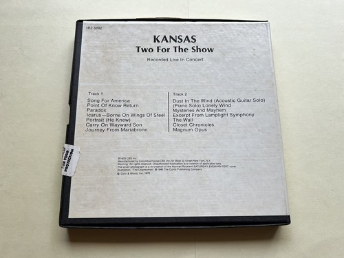 Kansas – Two For The Show (1978) Reel 3 ¾ ips 4-Track Stereo SEALED - Picture 2 of 4