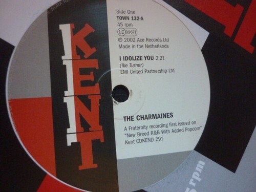 frank dell he broke your game../charmaines i idolize ... kent 132 uk soul 45 - Imagen 2 de 2