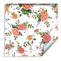 10M Vlies Tapete Rolle Aquarell Rose Natur Blumen Xxl 385