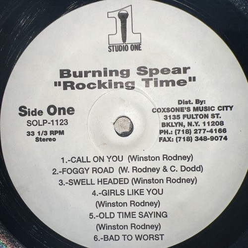 Burning Spear - Rocking Time - Vinyl Record - Studio One - SOL 1123 - Picture 5 of 6