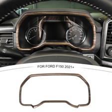 Center Console Dashboard Meter Frame Cover Trim For Ford F150 2021 Wood Grain Center Console Dashboard Meter Frame Cover Trim For Ford F150 2021 Wood Grain