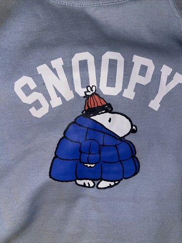 Snoopy Pajamas Peanuts Size M Puffer Coat Tank Top Flannel PJ Pants, Socks Viral - Picture 2 of 10