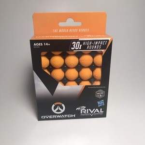 NERF Rival Ammo Overwatch Balls 2 Boxes 30x High Impact Rounds Refill