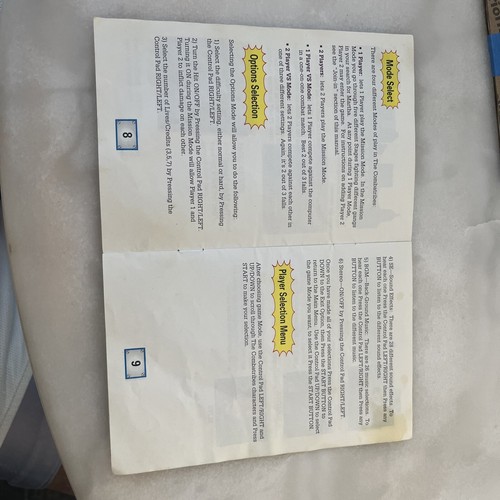 The COMBATRIBES Super Nintendo SNES Game Original TECHNOS 1992 Instruction Book - Picture 4 of 15