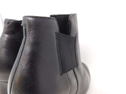 Clarks Women's Leather Boots Ankle Booties Black High Heeled Ambyr Rise Size 8 - Picture 5 of 8