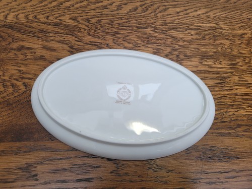 Minton Haddon Hall Green Trim - Oval Tray Serving Plate - Picture 4 of 4