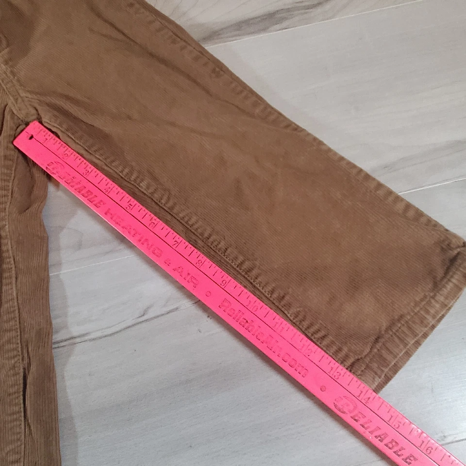 Pantalones de pana para niños 4t ajustables bolsillos en la cintura marrón lavado a máquina  Foto 4 de 4