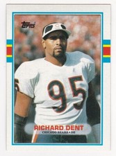 RICHARD DENT 1989 Topps Football # 60 Chicago Bears HOF NM - MT