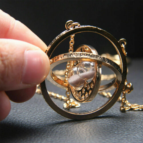 Harry Potter Granger Hermione Gold Tone Time Turner Necklace Pendant Party Gift - Picture 6 of 6