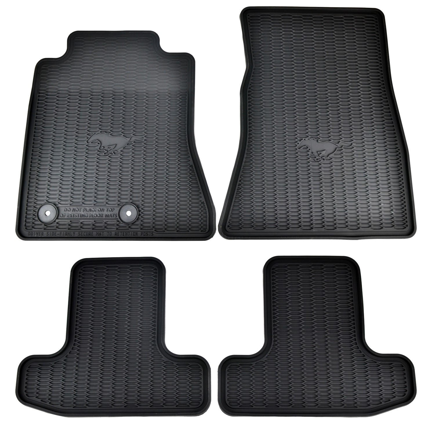 OEM NEW 15-23 Ford Mustang All Weather Vinyl Contour Floor Mats FR3Z6313300BA